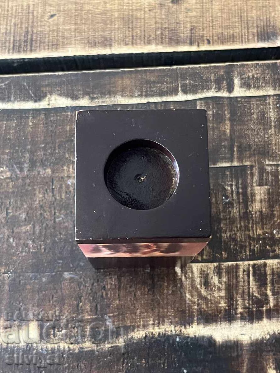 Candlestick / wooden with chili peppers - 6