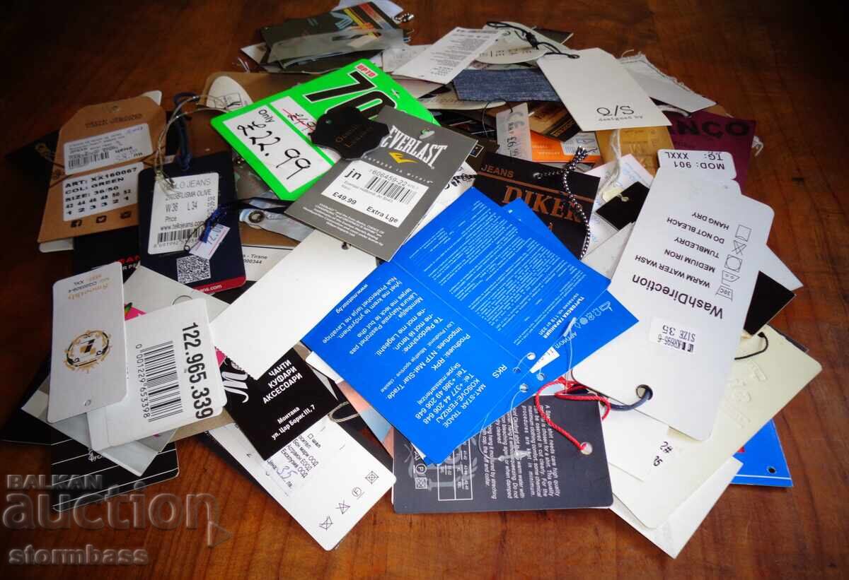 Δημοπρασία Ετικέτες ρούχων LOT