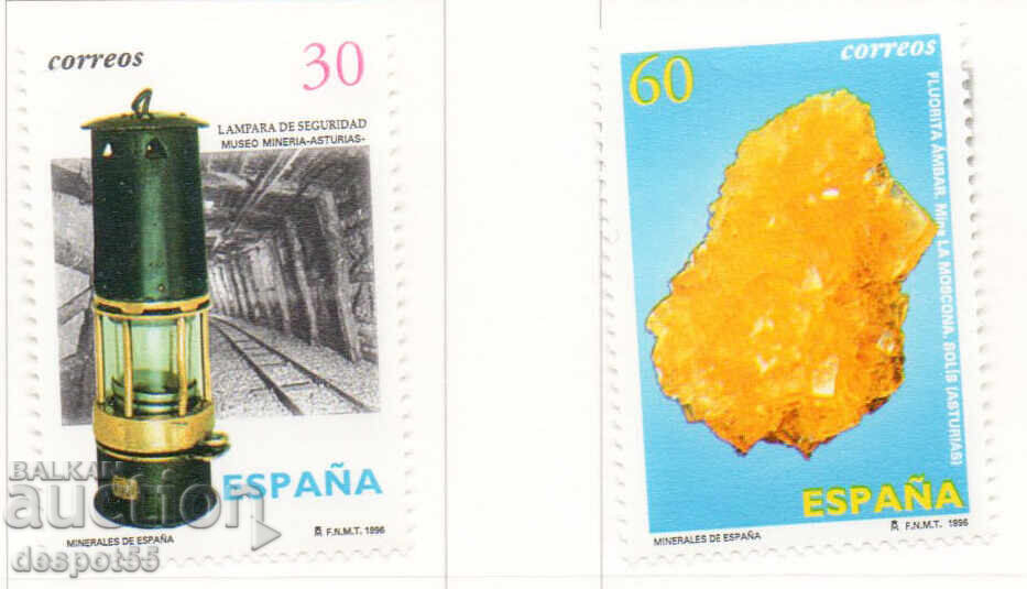 1996. Spain. Minerals 1996. Spain. Minerals