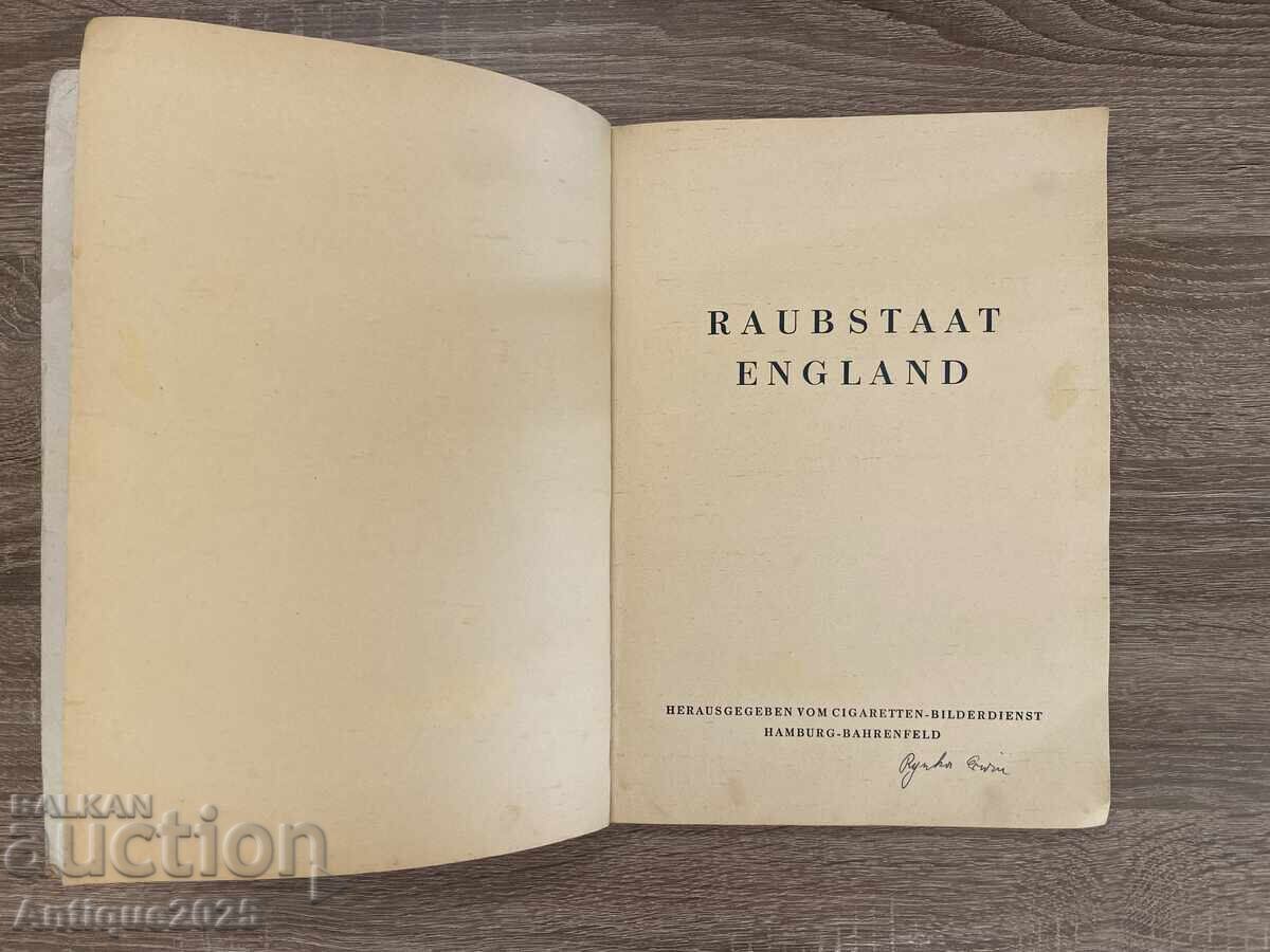 Auction  Complete album "Raubstaat England" with 125 stickers, Germany
