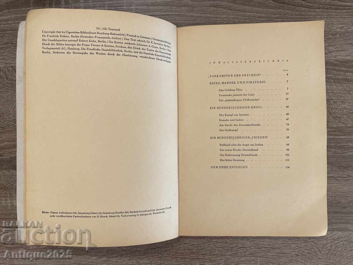 Livrarea Album complet „Raubstaat England“ cu 125 de abțibilduri, Germania