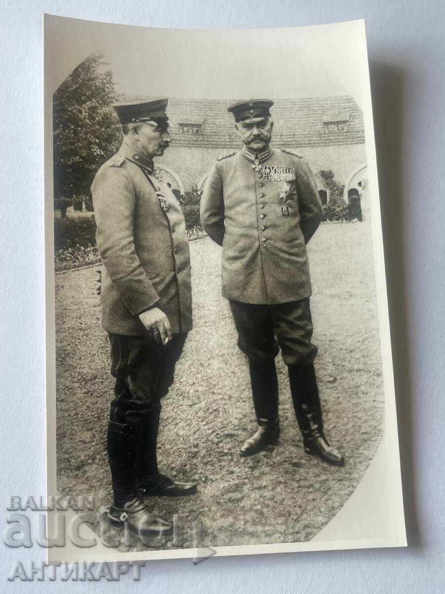 снимка Германия кайзер Вилнелм и Хинденбург WWI 1915 снимка Германия кайзер Вилнелм и Хинденбург WWI 1915