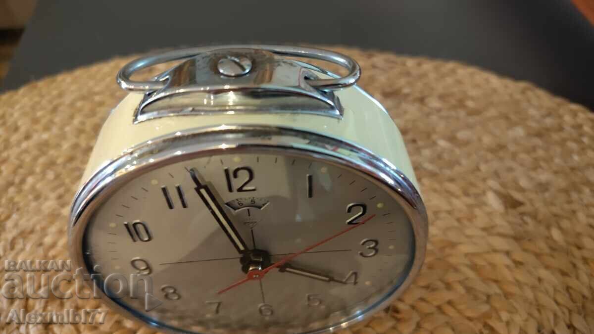 Old mechanical alarm clock - Beige-Ecru - Works - 5