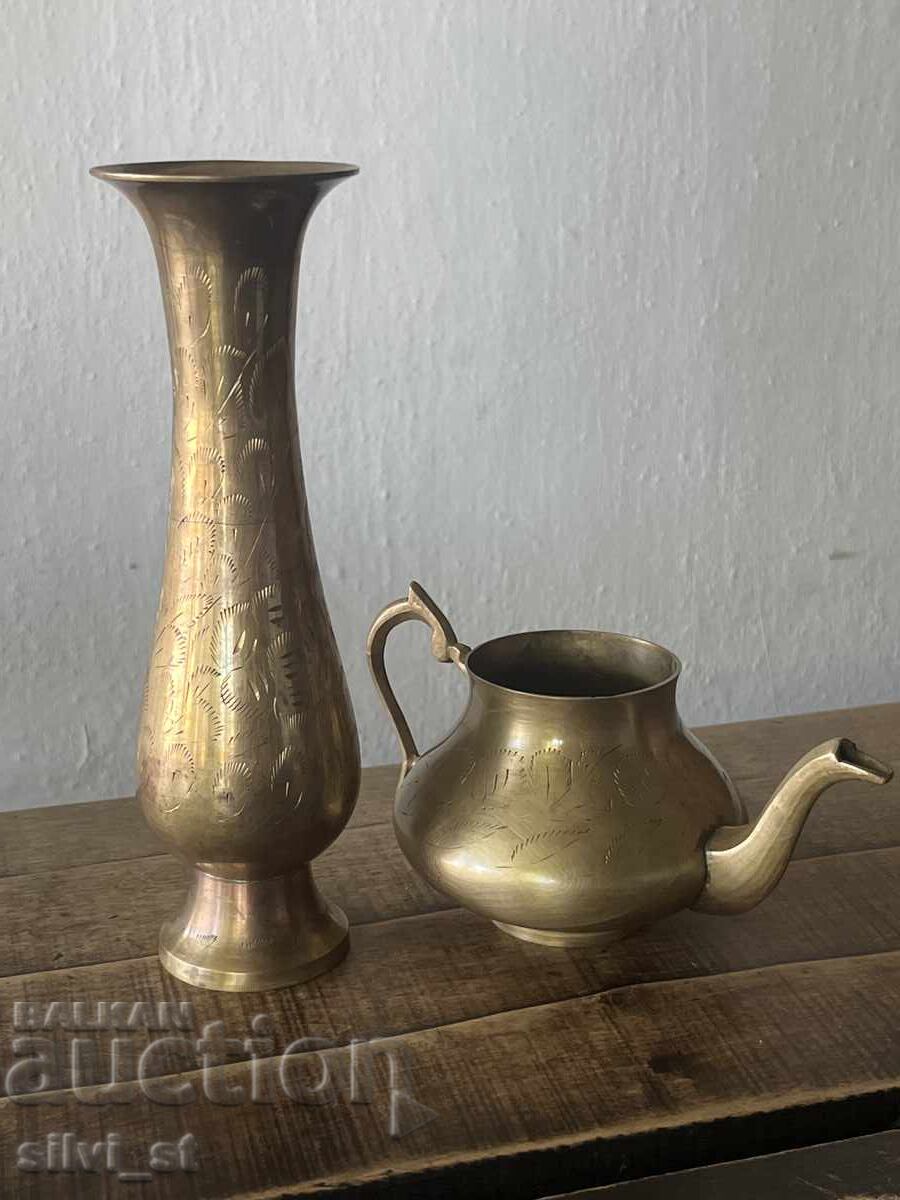 Brass cookware set / engraved - 5 Brass cookware set / engraved - 5