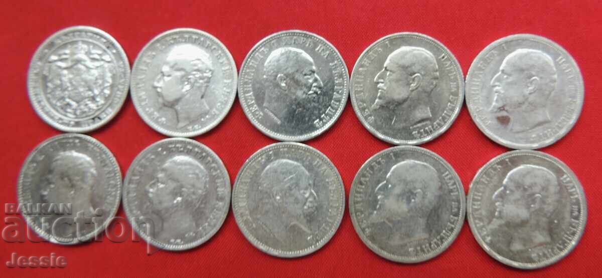 Lot of 10 pcs. x 1 lev Ferdinand with price 233.95 BGN | € 119.62