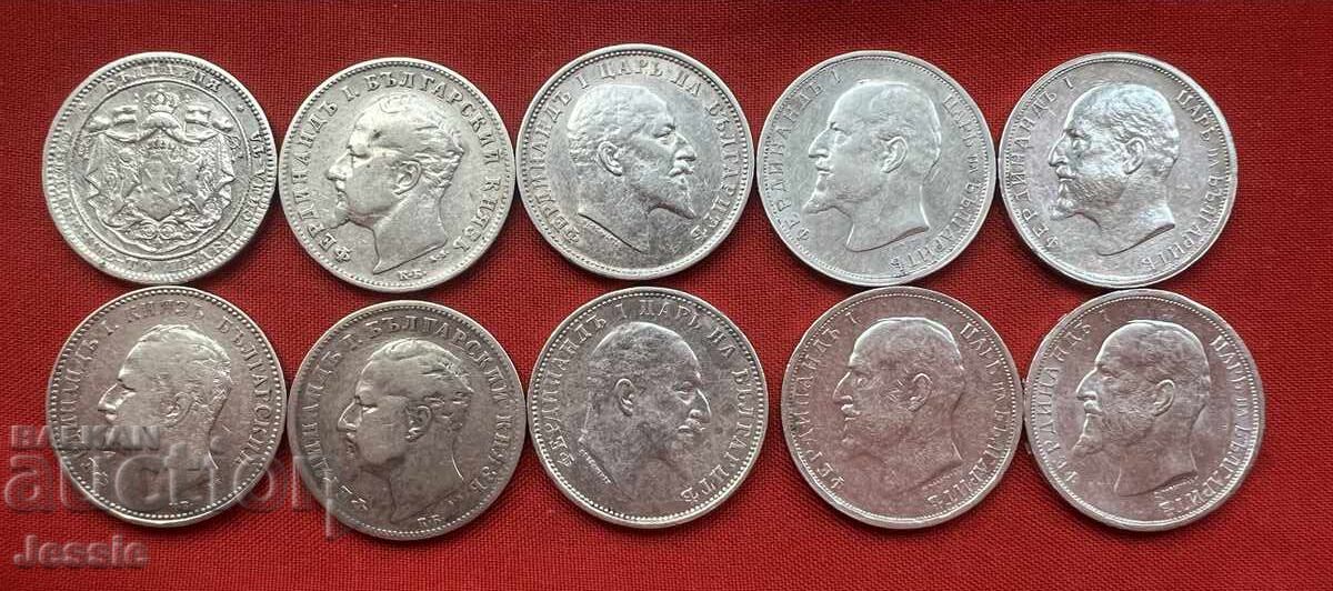 Lot de 10 buc. x 1 leu Ferdinand cu preț € 130.00 | 254.26 BGN Lot de 10 buc. x 1 leu Ferdinand cu preț € 130.00 | 254.26 BGN