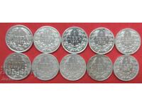 Lot of 10 pcs. x 1 lev Ferdinand