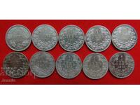 Lot de 10 buc. x 1 leu Ferdinand