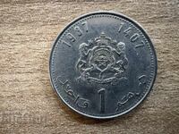 Мароко - 1 дирхам (1987)