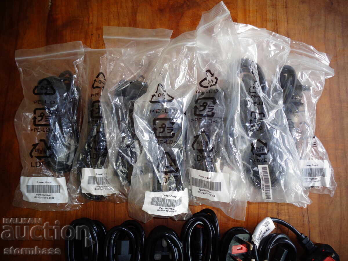 Auction  LOT 18 pieces Power cable C13 UK