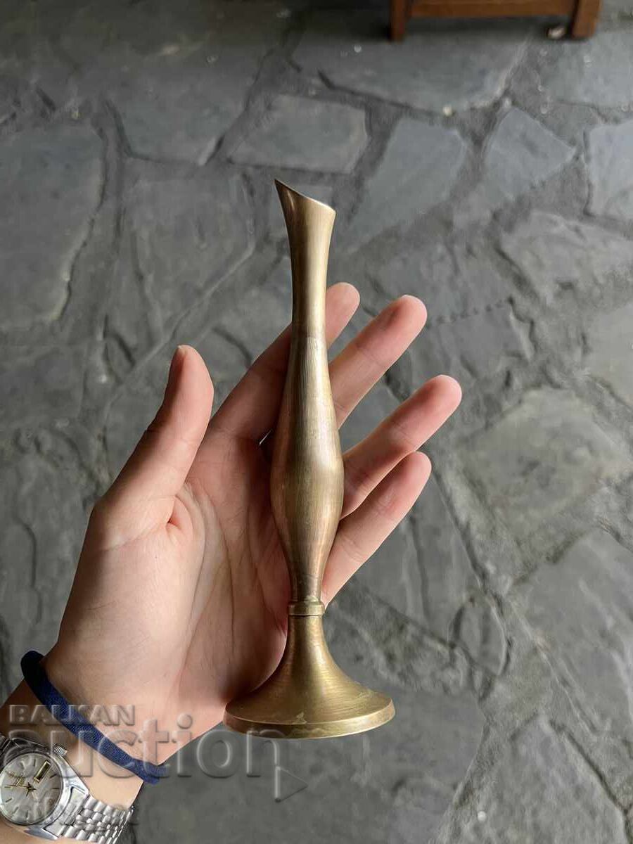 Brass thin vase - elegant vintage accent with price 32.00 BGN | € 16.36 Brass thin vase - elegant vintage accent with price 32.00 BGN | € 16.36