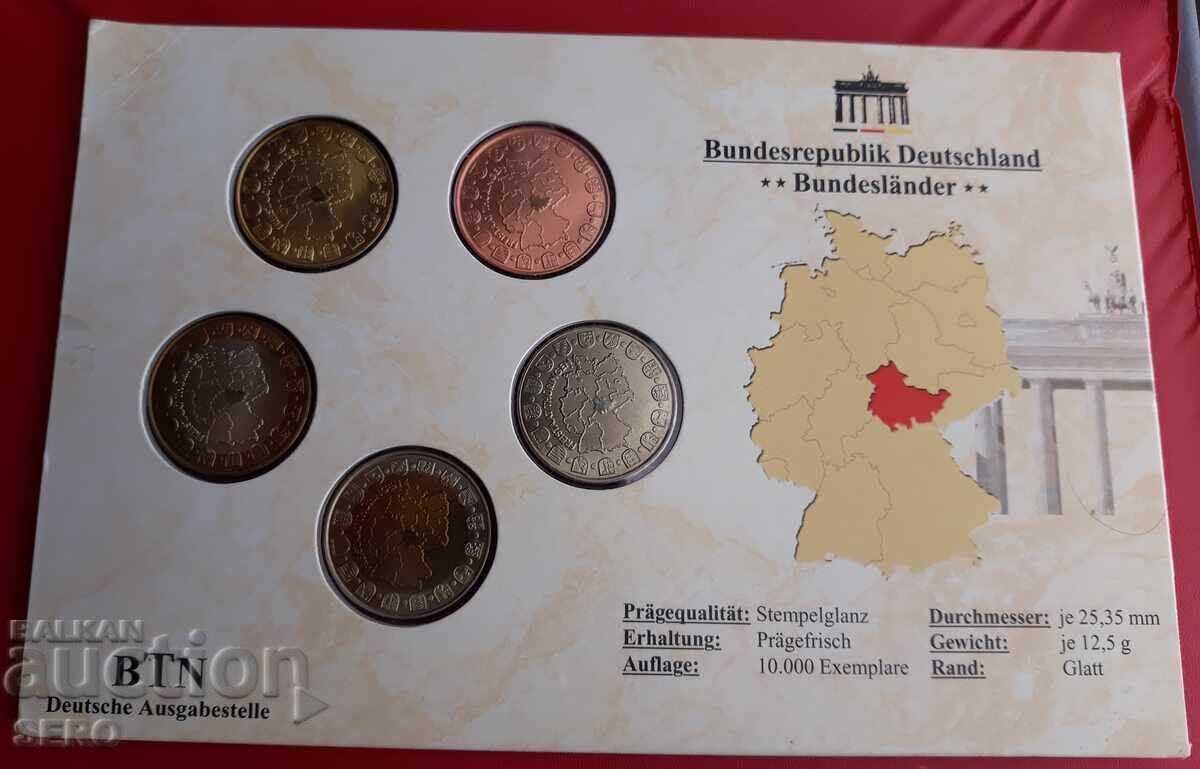 Auction  Germany - Thuringia - SET of 5 beautiful medals
