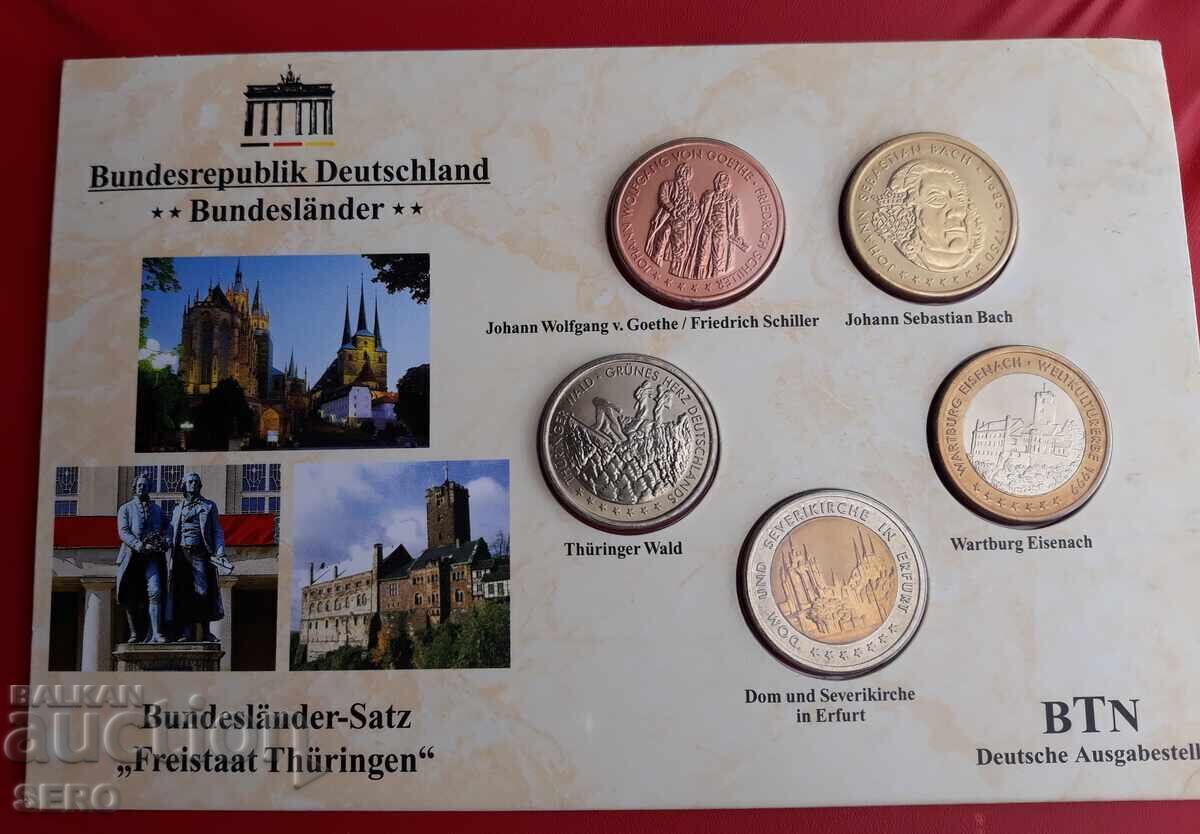 Germany - Thuringia - SET of 5 beautiful medals