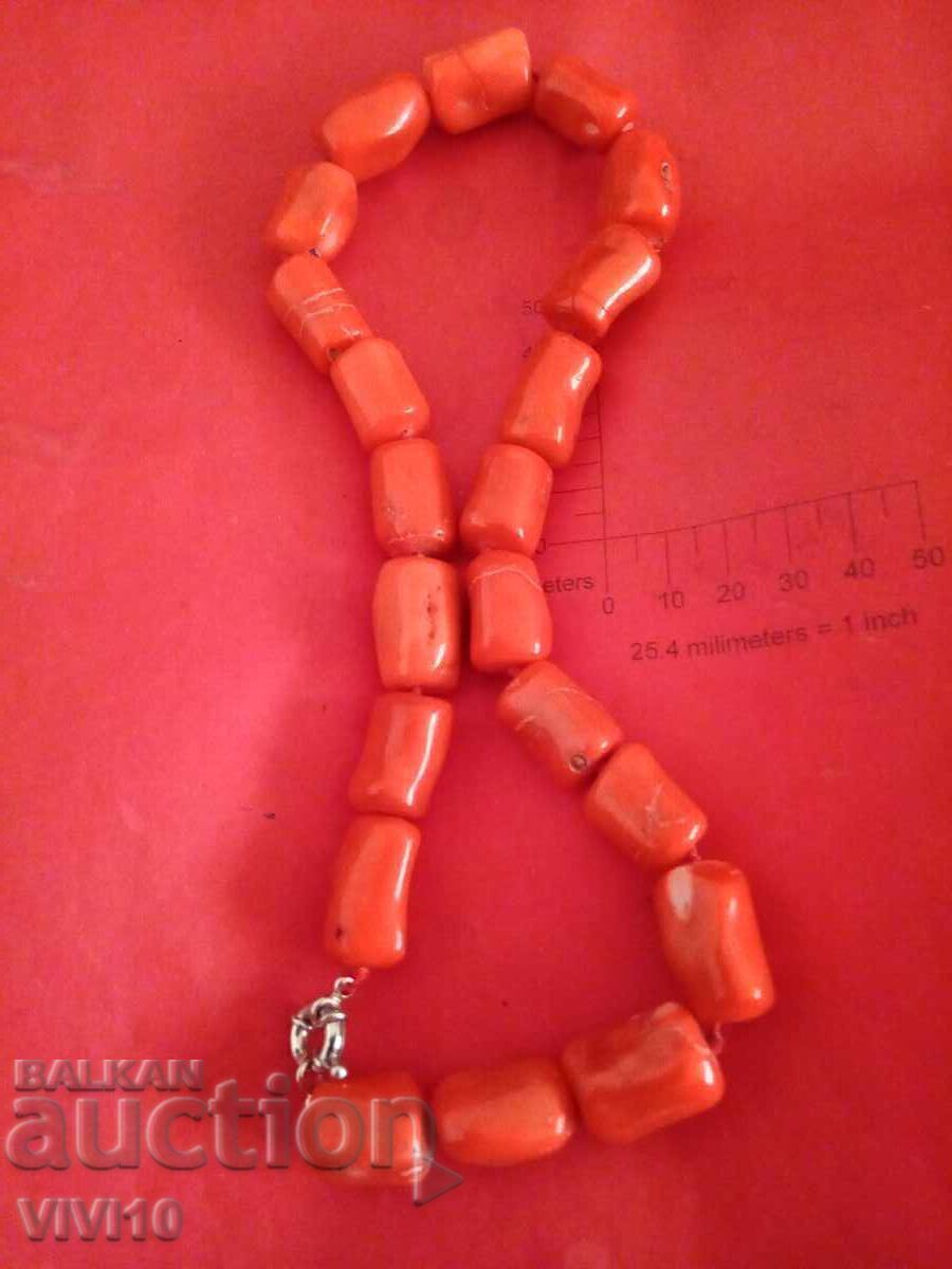 Antique red coral necklace with price 160.00 BGN | € 81.81