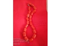 Antique red coral necklace