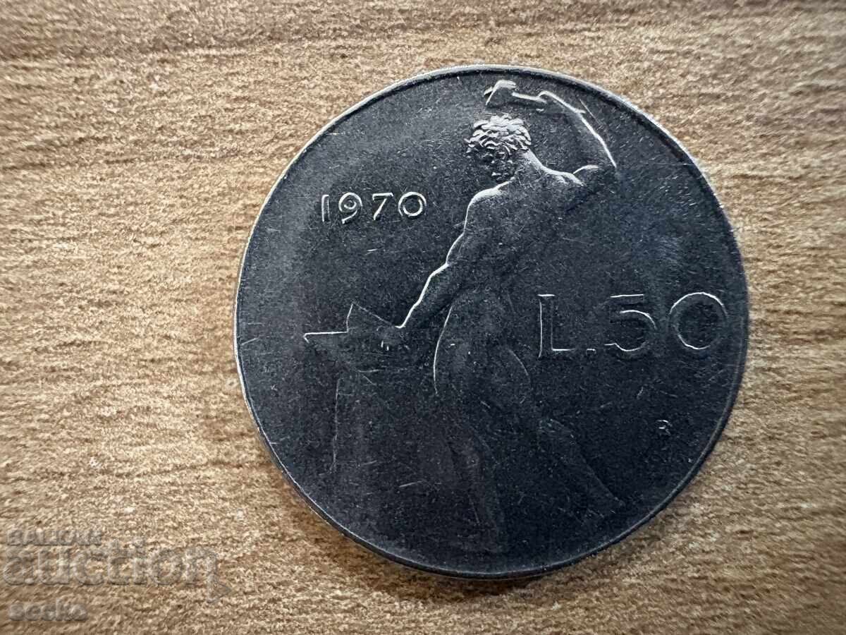 Италия - 50 лири (1970)