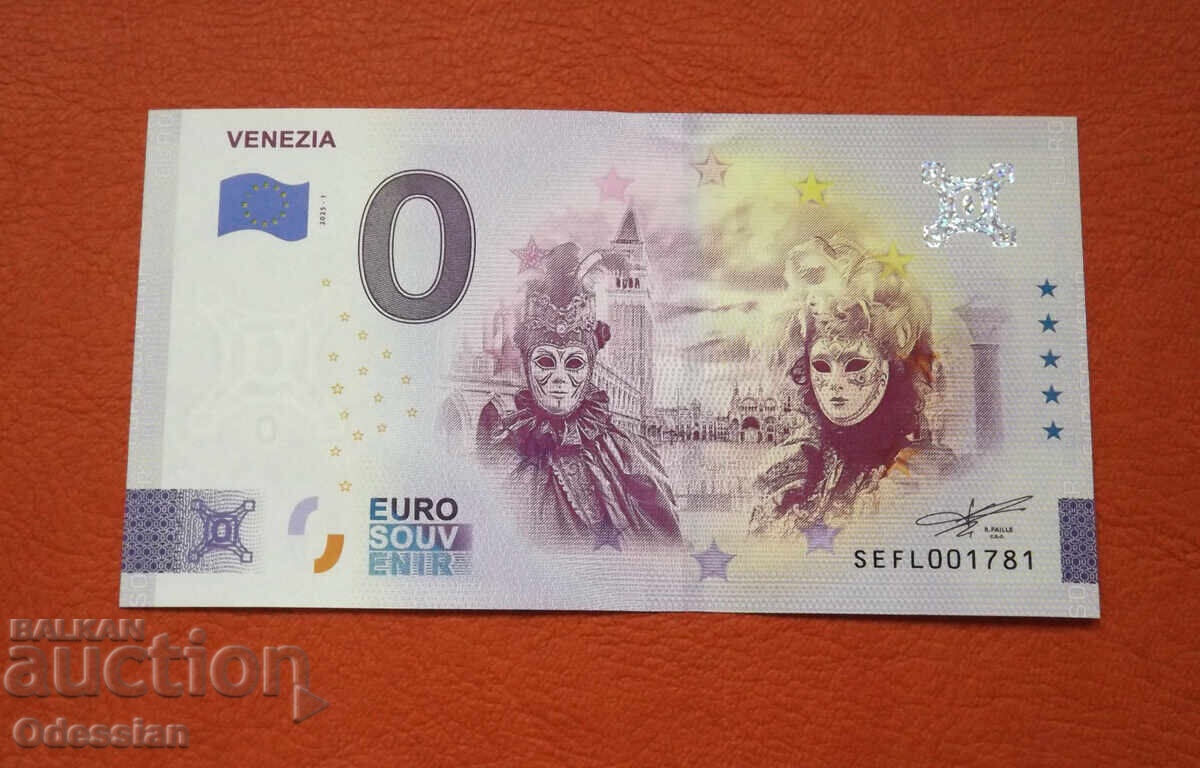 0 euro / 0 euro • VENEZIA • Bancnotă suvenir
