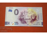 0 euro / 0 euro • VENEZIA • Bancnotă suvenir