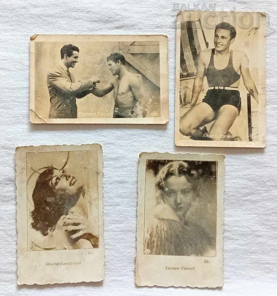 ACTORS OLD PHOTOS LOT 4 PIECES ACTORS OLD PHOTOS LOT 4 PIECES