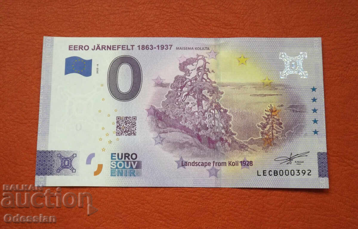 0 евро / 0 euro • EERO JARNEFELT 1863-1937 • Сув-на банкнота