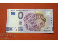 0 euro / 0 euro • PEKKA HALONEN 1865-1933 • Bancnotă suvenir