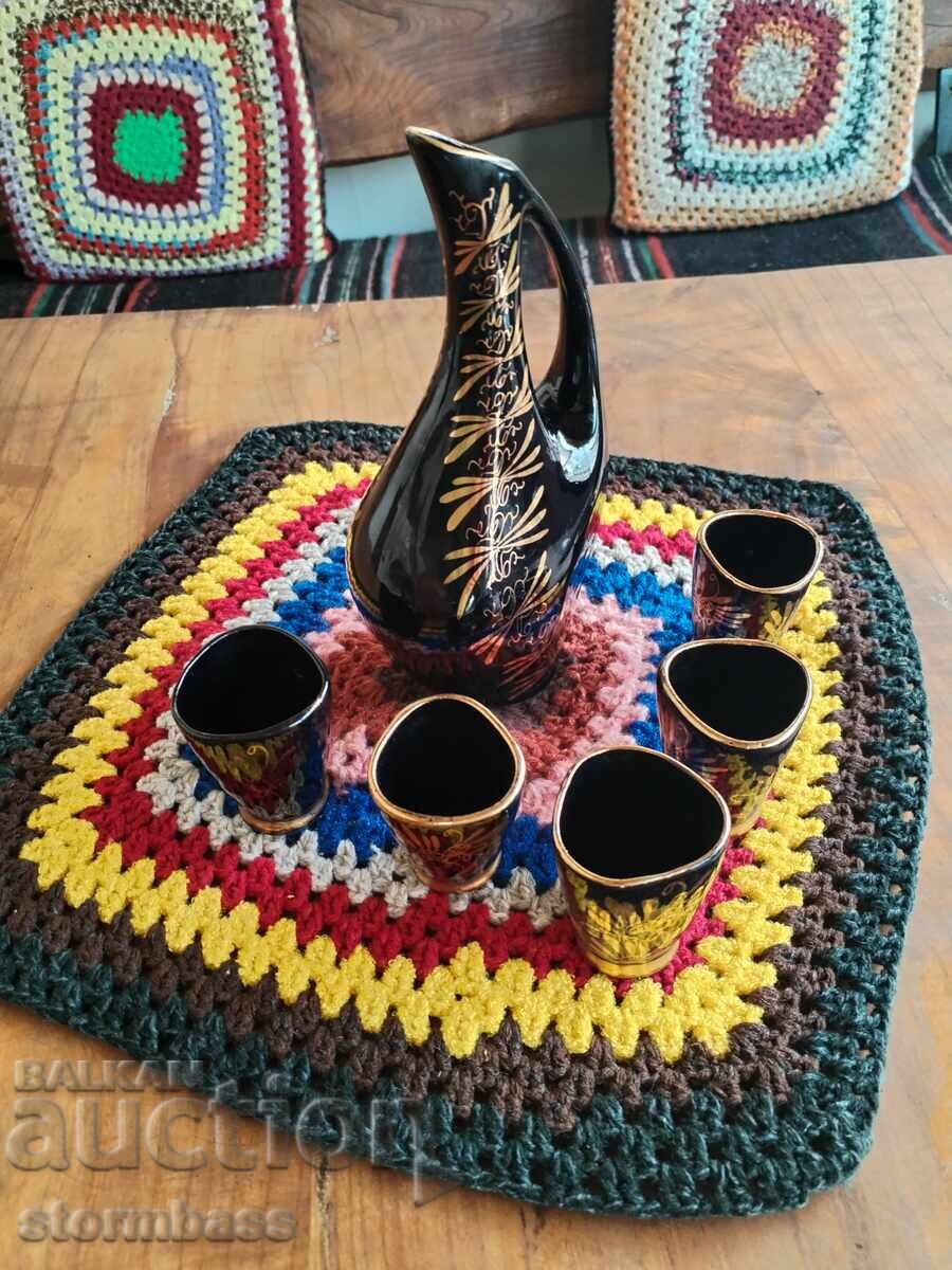 Σερβίς για ρακή με κανάτα και 5 ποτήρια - 6