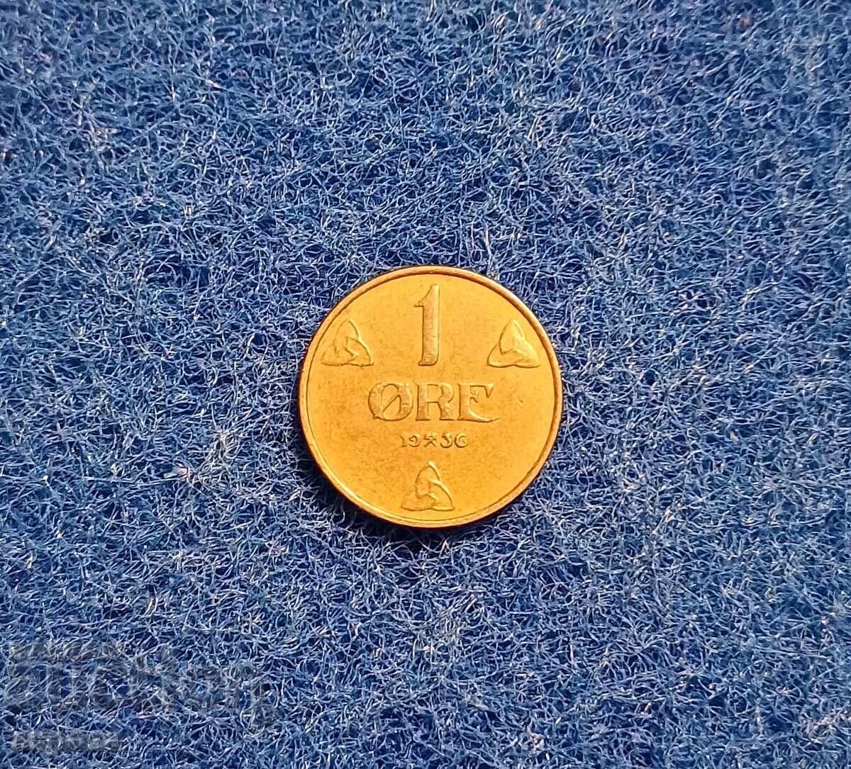 1 йоре Норвегия 1956 редки 1 йоре Норвегия 1956 редки