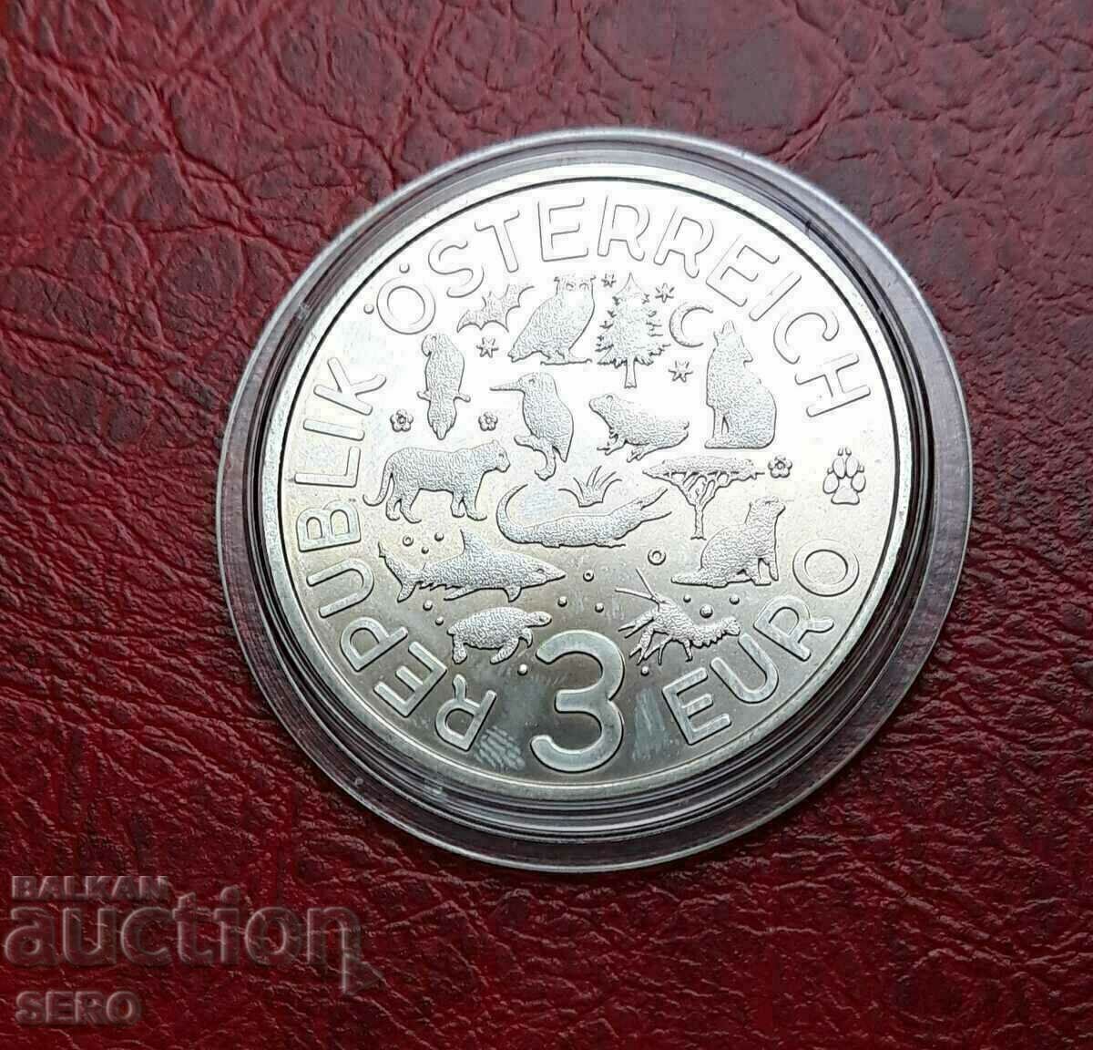 Австрия-3 евро 2019-много красива и рядка-тираж 50 х.бр. с цена 58.00 лв. | € 29.65