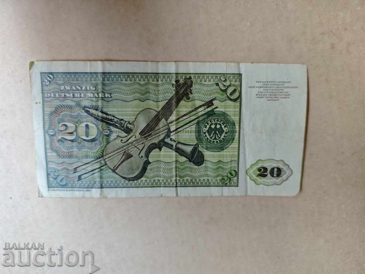 20 mărci RFG /1980 cu preț 70.00 BGN | € 35.79 20 mărci RFG /1980 cu preț 70.00 BGN | € 35.79