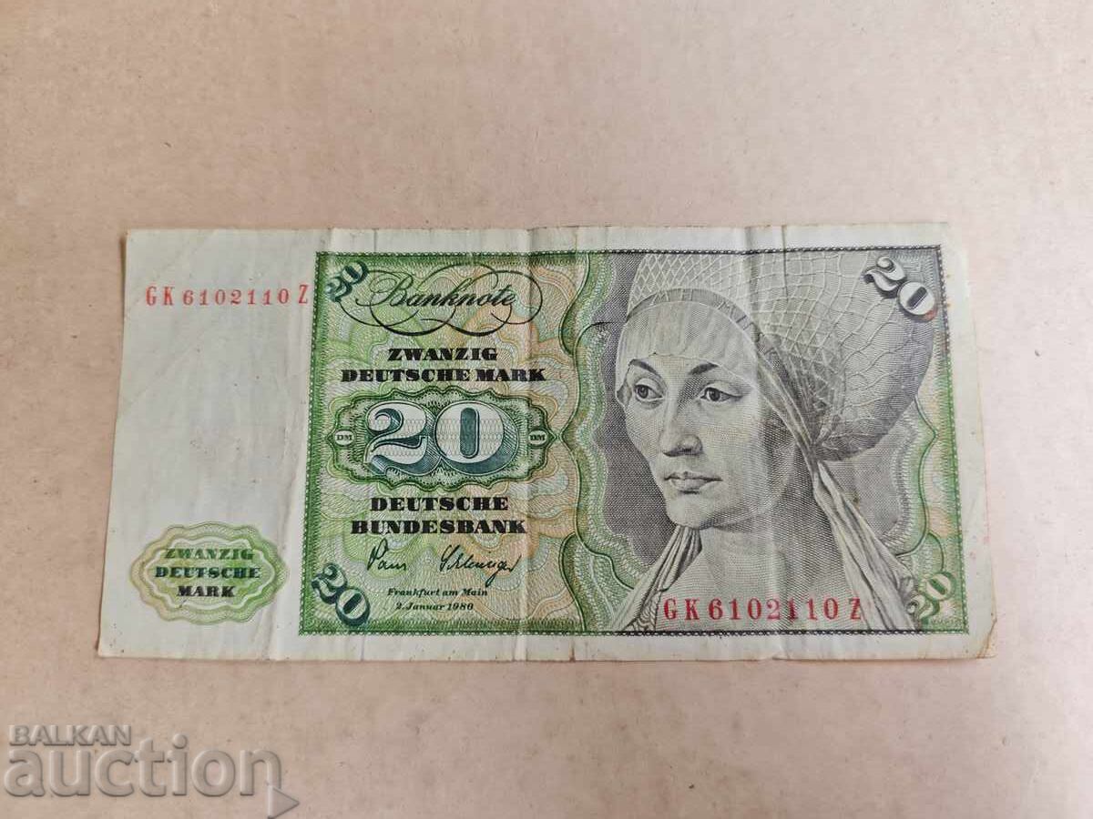 20 mărci RFG /1980 20 mărci RFG /1980