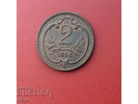 Austria-Ungaria-2 Heller 1896-extra conservat