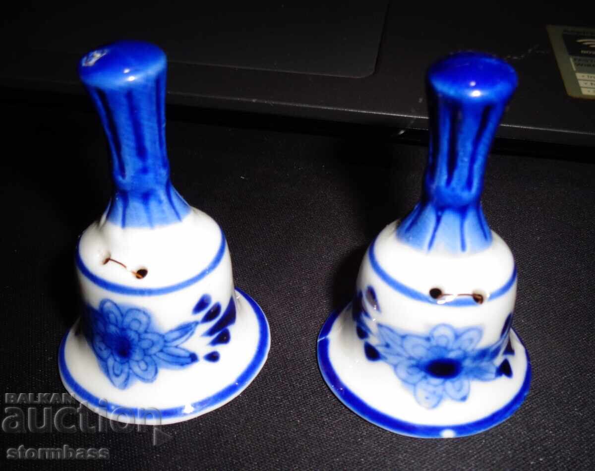 Lot of two porcelain bells with price 8.00 BGN | € 4.09