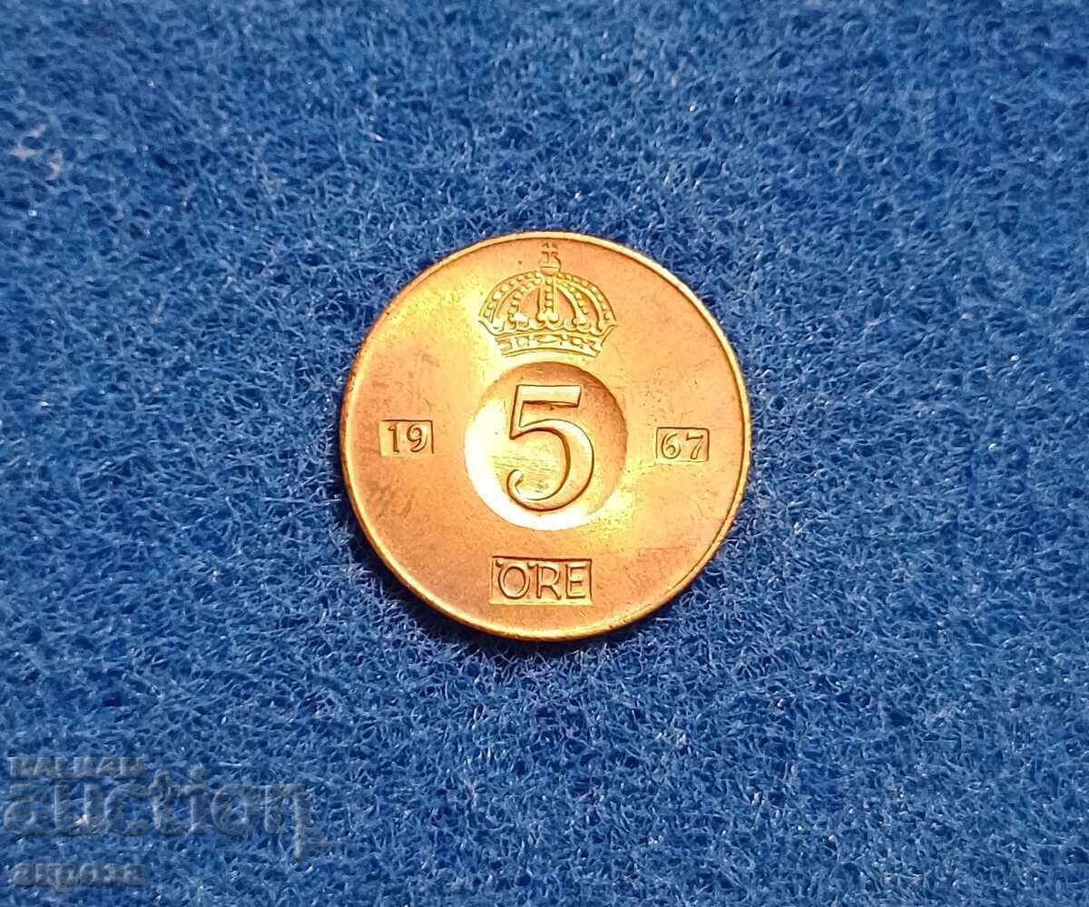 5 йоре Норвегия 1967 минт