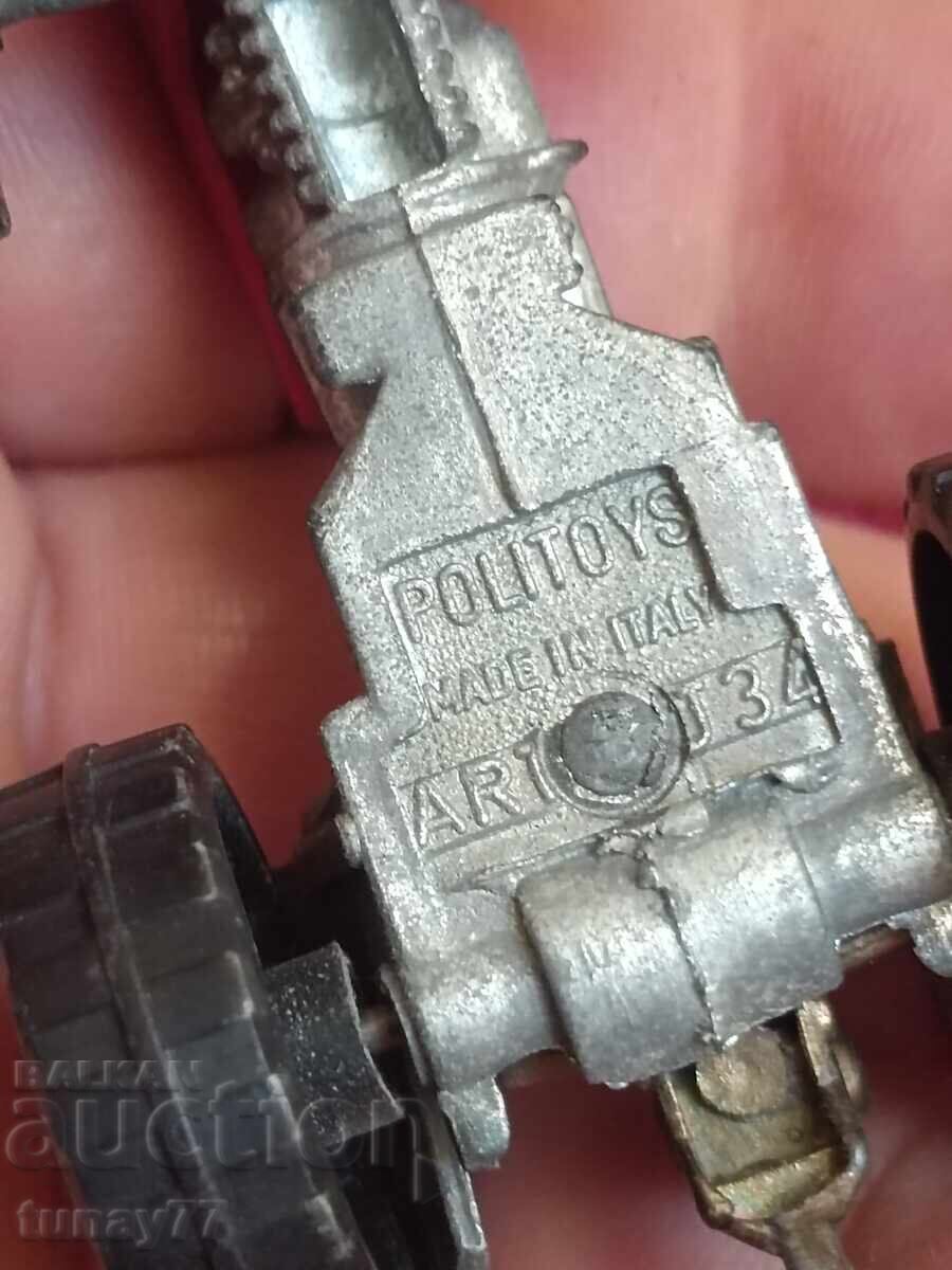 Delivery of Politoys: Small tractor red/silver