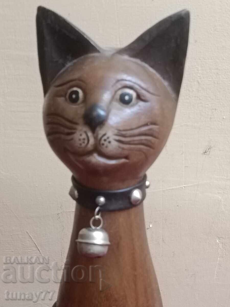 Egyptian Cat From Solid Wood Carved Figure with price 15.00 BGN | € 7.67 Egyptian Cat From Solid Wood Carved Figure with price 15.00 BGN | € 7.67