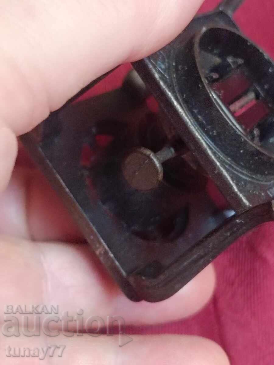 Delivery of Rare metal pencil sharpener with markings