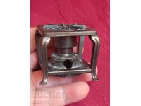 Rare metal pencil sharpener with markings