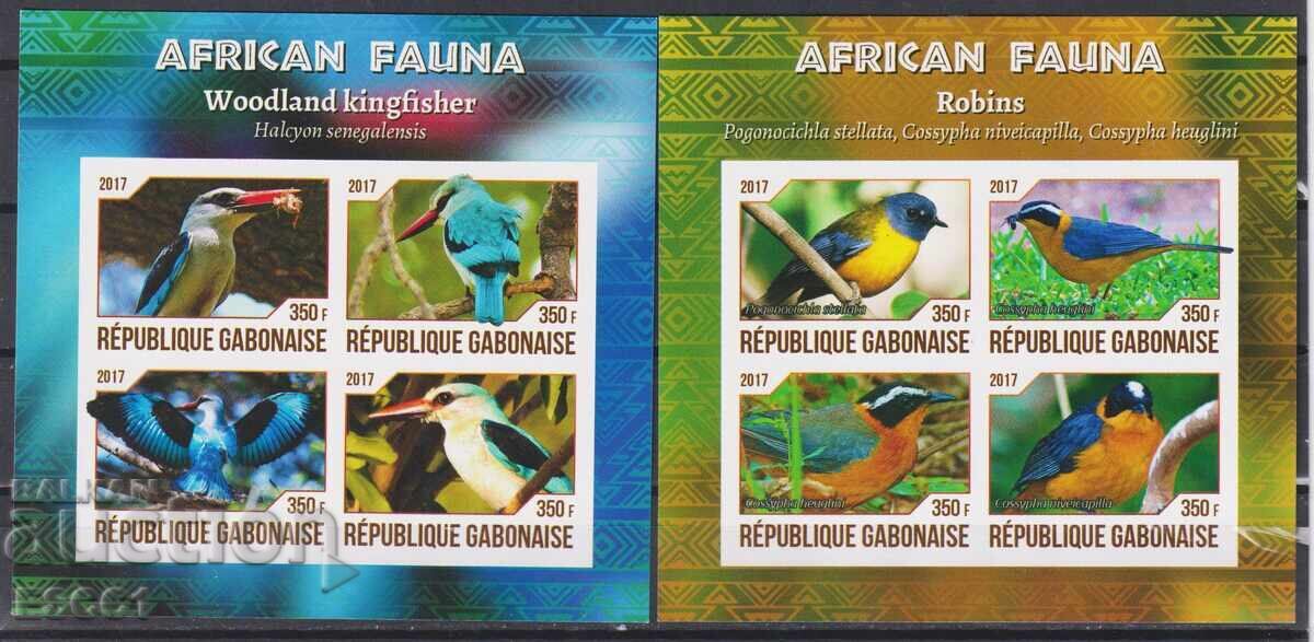 Καθαρά μπλοκ μη διάτρητα Fauna Birds 2017 Γκαμπόν