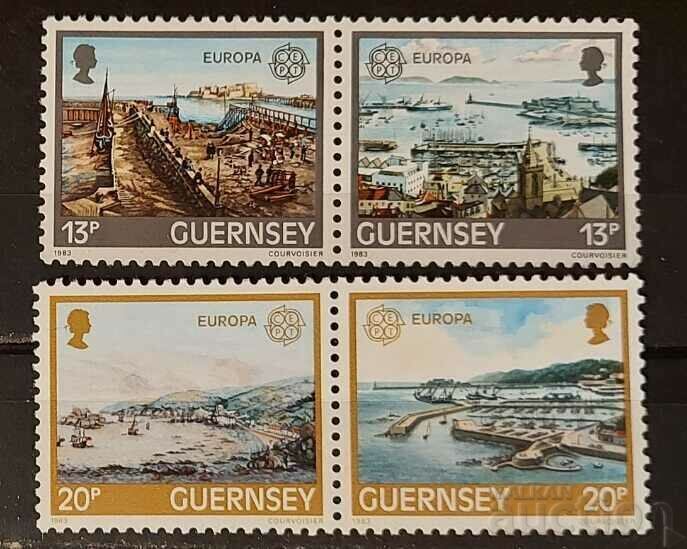Guernsey/Guernsey 1983 Europe CEPT Ships/Buildings MNH
