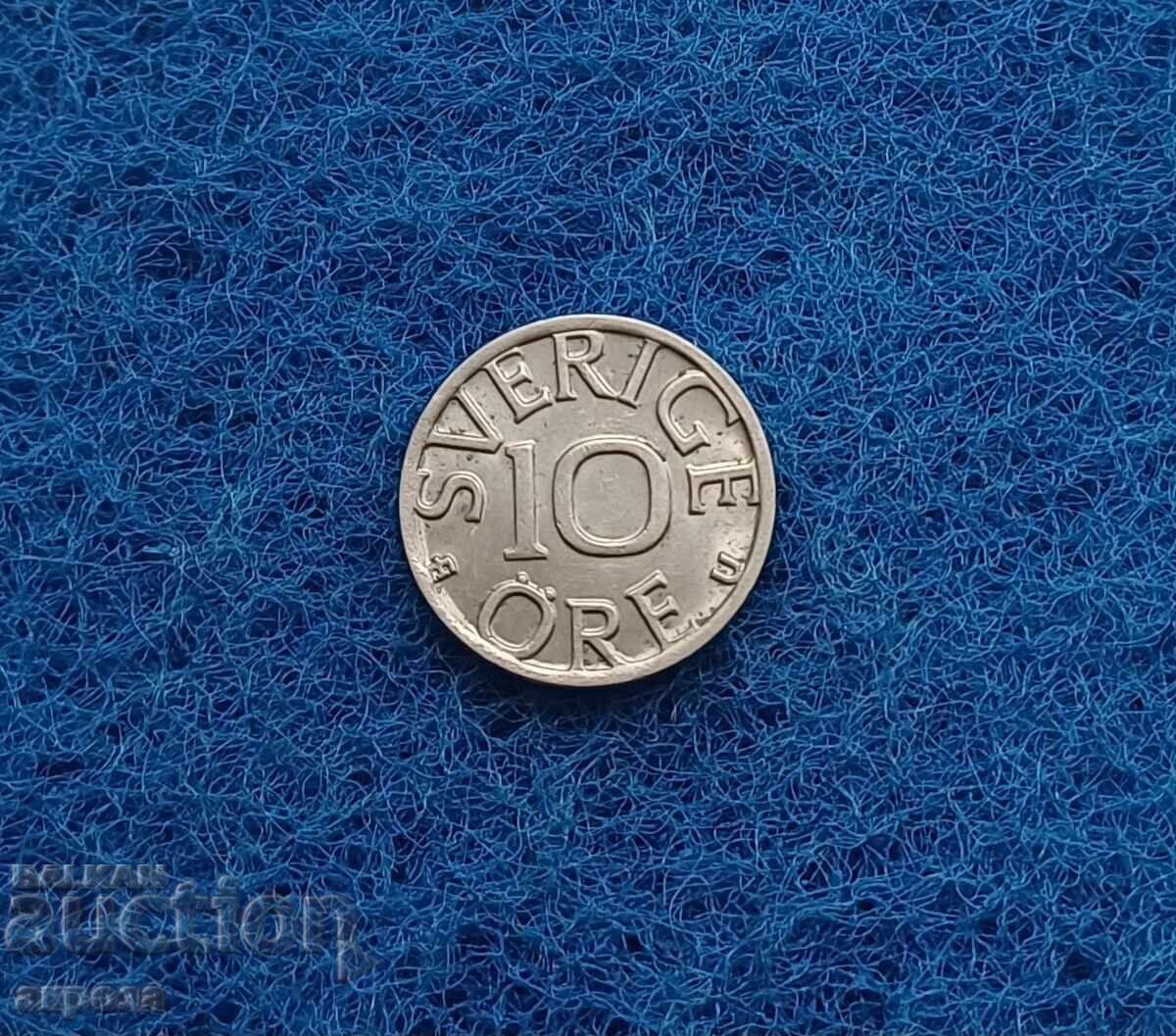 10 σουηδικές κορώνες 1977 Σουηδία αμεταχείριστες 10 σουηδικές κορώνες 1977 Σουηδία αμεταχείριστες