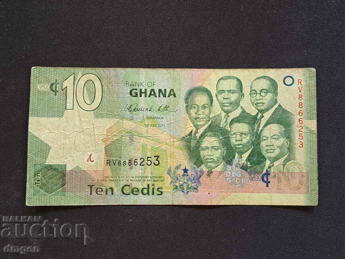 10 Ghana Cedis 2011 10 Ghana Cedis 2011