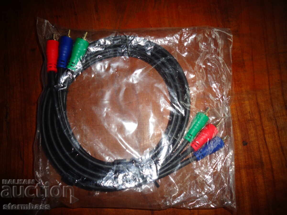 Аудио видео кабел чинчове RGB с цена 12.00 лв. | € 6.14 Аудио видео кабел чинчове RGB с цена 12.00 лв. | € 6.14