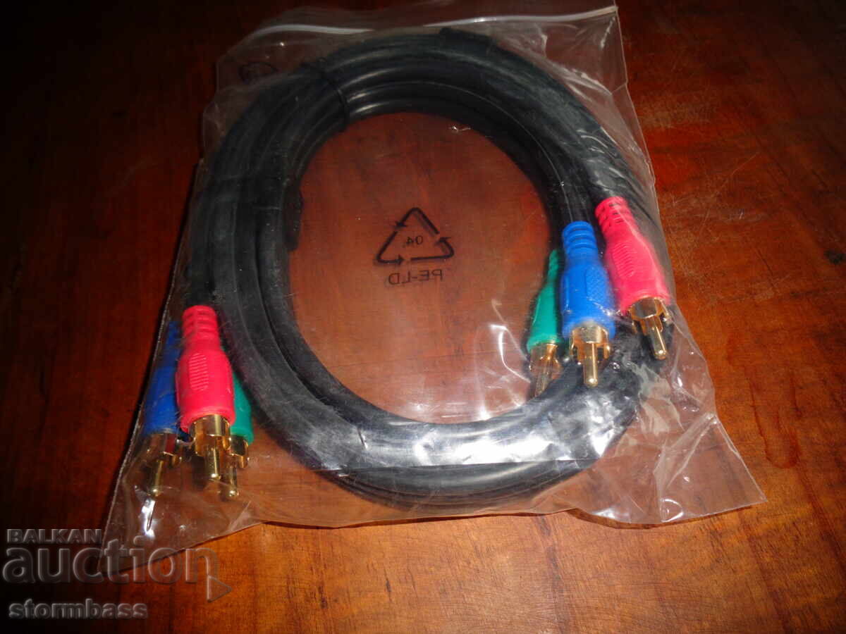 Аудио видео кабел чинчове RGB Аудио видео кабел чинчове RGB