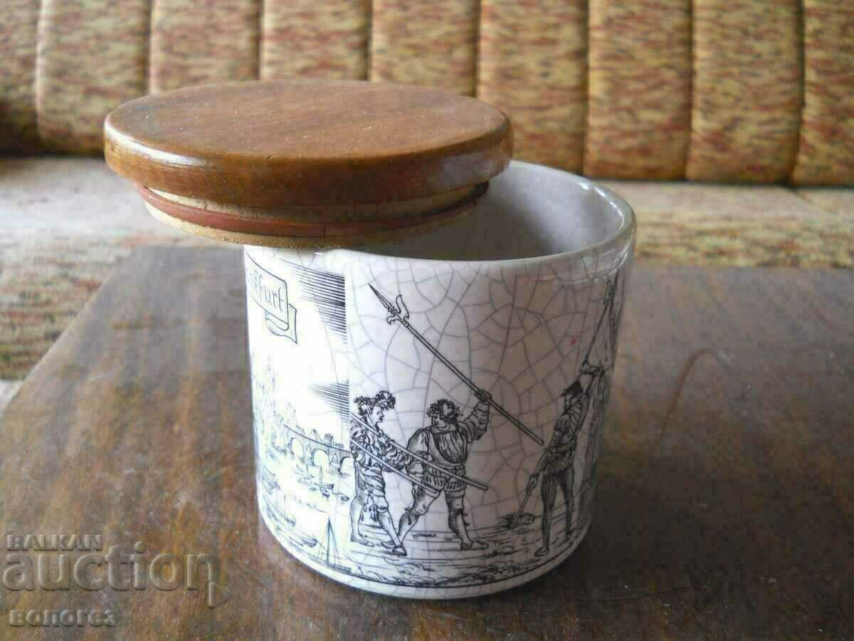 Borcan pentru cafea cu capac (porțelan biscuit) - Germania - 5 Borcan pentru cafea cu capac (porțelan biscuit) - Germania - 5