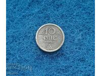 10 νορβηγικές κορώνες 1942 σπάνιες