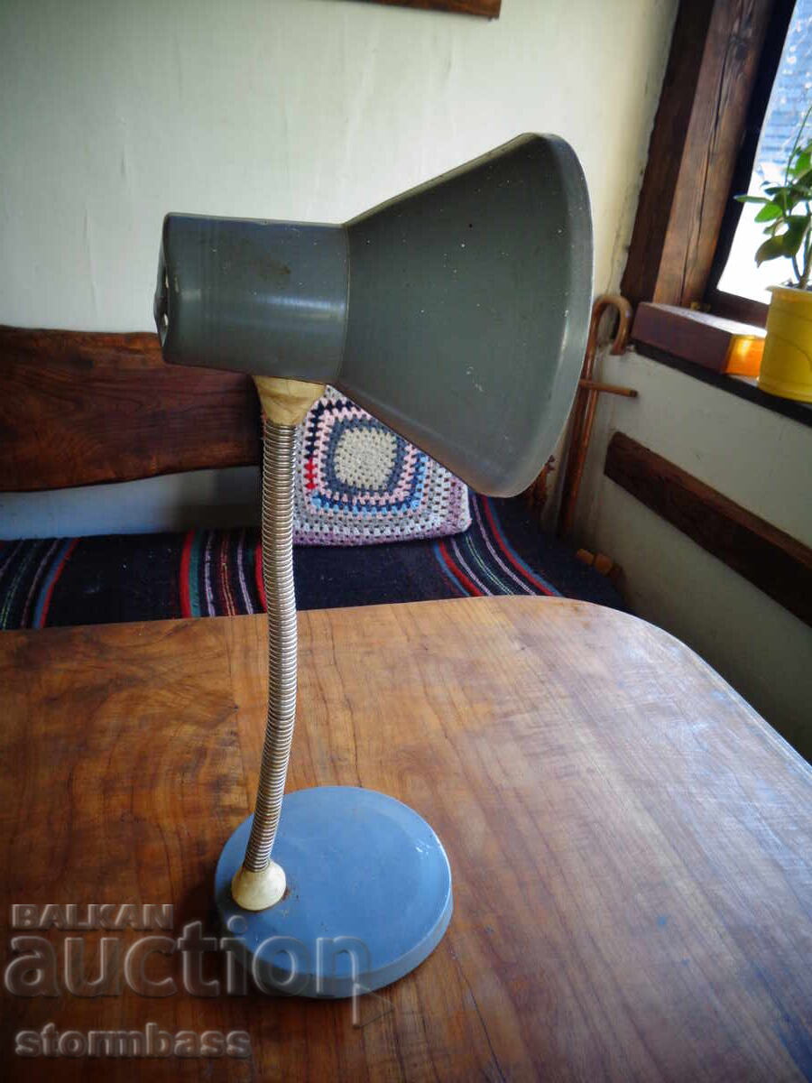 Auction Social Enamel Table Night Lamp Auction Social Enamel Table Night Lamp
