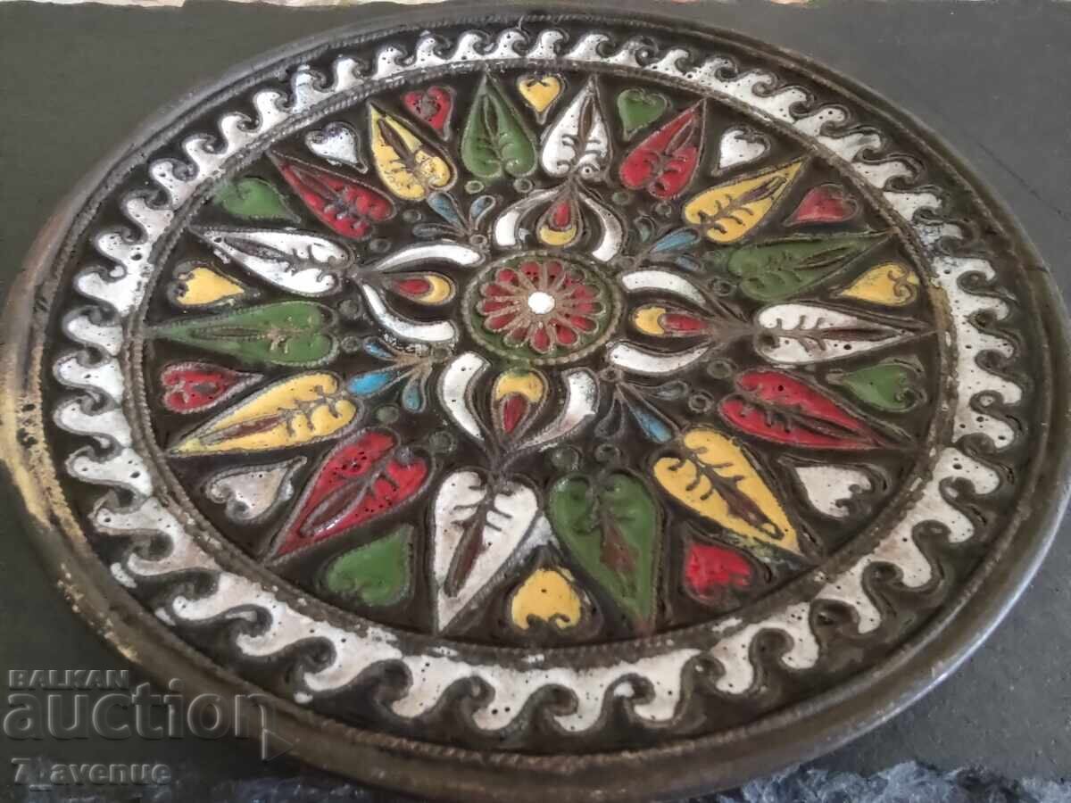 Decoration, metal plate with enamel, 10.08.2025 - 6