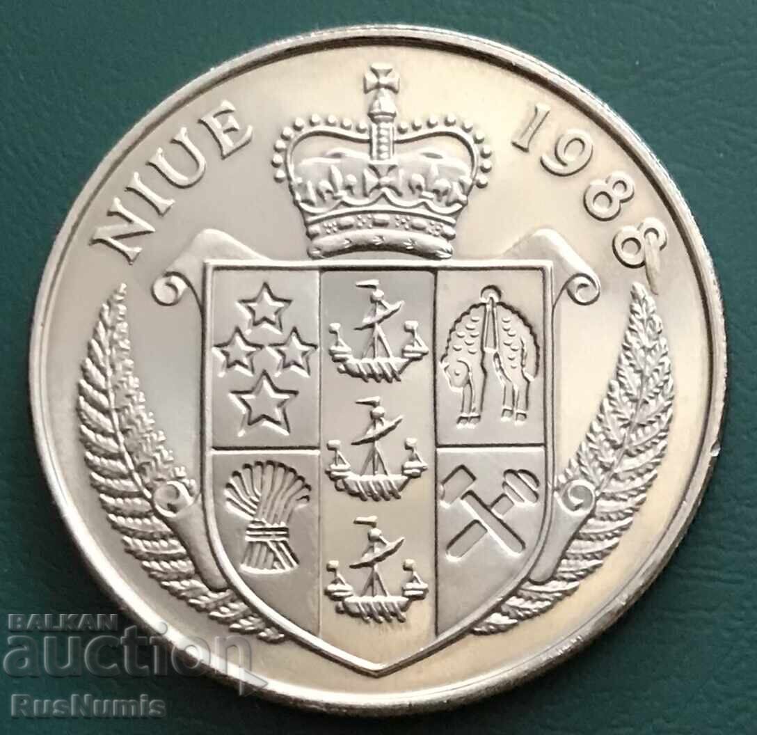 Niue. 5 Dollars 1988. John F. Kennedy. UNC with price 27.00 BGN | € 13.80