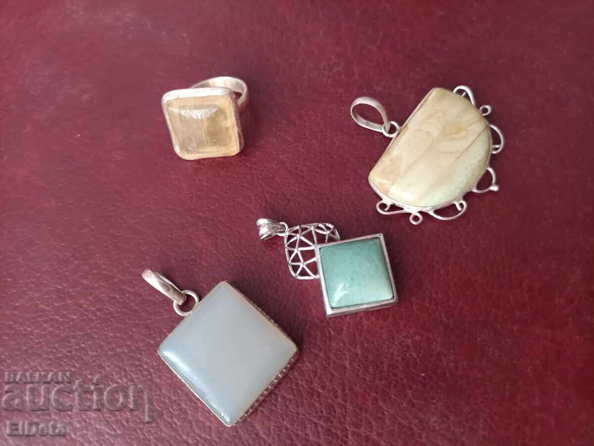 Delivery of Lot of jewelry pendants silver
