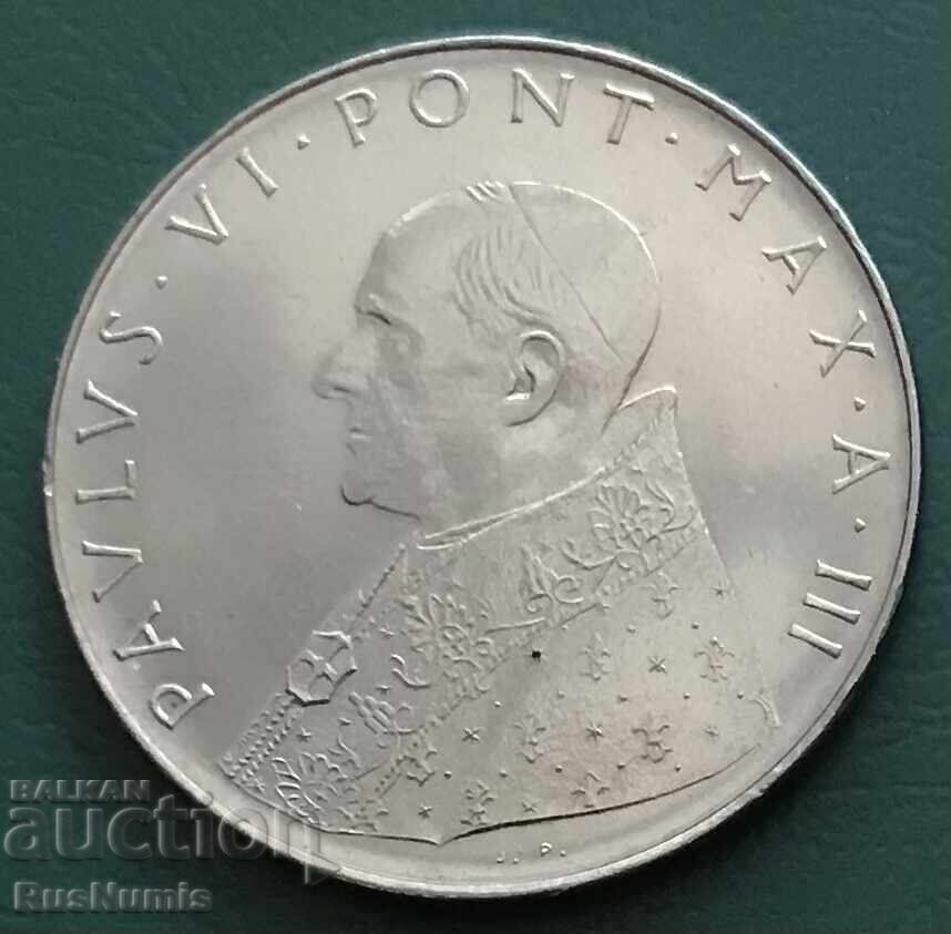 Vatican. 100 Lire 1965 UNC with price 8.00 BGN | € 4.09